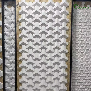 Briques de ciment 3D virales en forme de cube, légères, artistiques, géométriques, faites à la main, pour cloisons intérieures et extérieures - Product Image 2