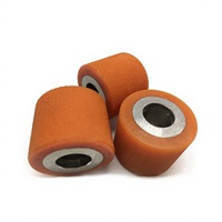 Rouleau à roues en caoutchouc silicone PU personnalisé pour machines industrielles, équipement de transport de convoyeurs, avec résistance à l'usure
