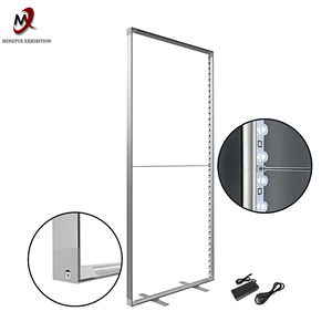 Bán buôn 10 * 20ft freestanding LED hộp đèn hiển thị seg không khung triển lãm thương mại gian hàng trở lại tường tùy chỉnh in logo chiếu sáng - Product Image 5