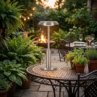 Meistverkaufte Luxus-Tischlampe mit Batteriebetrieb für Hochzeiten und Events, Touch-Dimm-Funktion, Kabellose Tischleuchte für Restaurant-Esstische