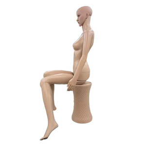 Factory Direct Sales New <strong>Plastic</strong> <strong>Female</strong> Sitting Mannequin Lifelike Window Display Model with Anti-Fall <strong>Dummy</strong> Clothing Props - Product Image 3