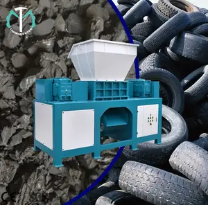 Máquina trituradora de neumáticos industrial, plástico, madera, metal, chatarra, caucho, plástico, trituradora