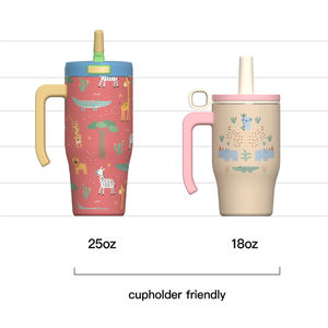 Tumbler per bambini con stampa logo personalizzata 18oz 25oz multicolore bevanda calda fredda in acciaio inossidabile tappo isolante sottovuoto tazza da viaggio - Product Image 2