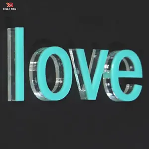 3d Acrylic Hotel Room Door Letters Led Open Sign Outdoor Advertising Crystal Letter Signs 3d Letter Sign