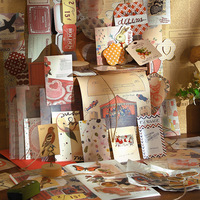 Simno rétro fait à la main Kit Vintage matériel papier PET autocollants bricolage planificateur décoratif Scrapbooking journaux