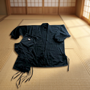 Kimono de BJJ Unisex de Algodón para Artes Marciales, Uniforme para Adultos, Negro, Corte Regular, Estilo Liso Teñido, Kits Disponibles - Product Image 5