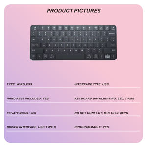 Nuova <span class=keywords><strong>Tastiera</strong></span> Magic Wireless Ricaricabile per Mac, iPad, <span class=keywords><strong>iPhone</strong></span> - Product Image 2