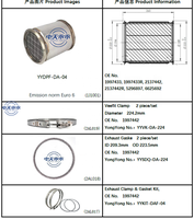 YONGYONG NUOVO Filtro Antiparticolato DPF in Acciaio Inox per Euro 6, Montaggio Universale, Codice OE 1J1001 5296897 6625692