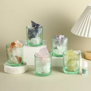 ייחודי עיצוב אופנה זכוכית הבית קישוט בקבוק זכוכית עבור ניחוח קריסטל שמן אתרי אבן