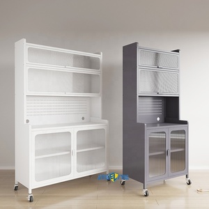 Armario de Almacenamiento de Cocina de Metal de 5 Niveles Personalizado de Fábrica <span class=keywords><strong>Steelite</strong></span>, Diseño Ecológico, Estante Utilitario, Librería, Estante para Microondas - Product Image 5