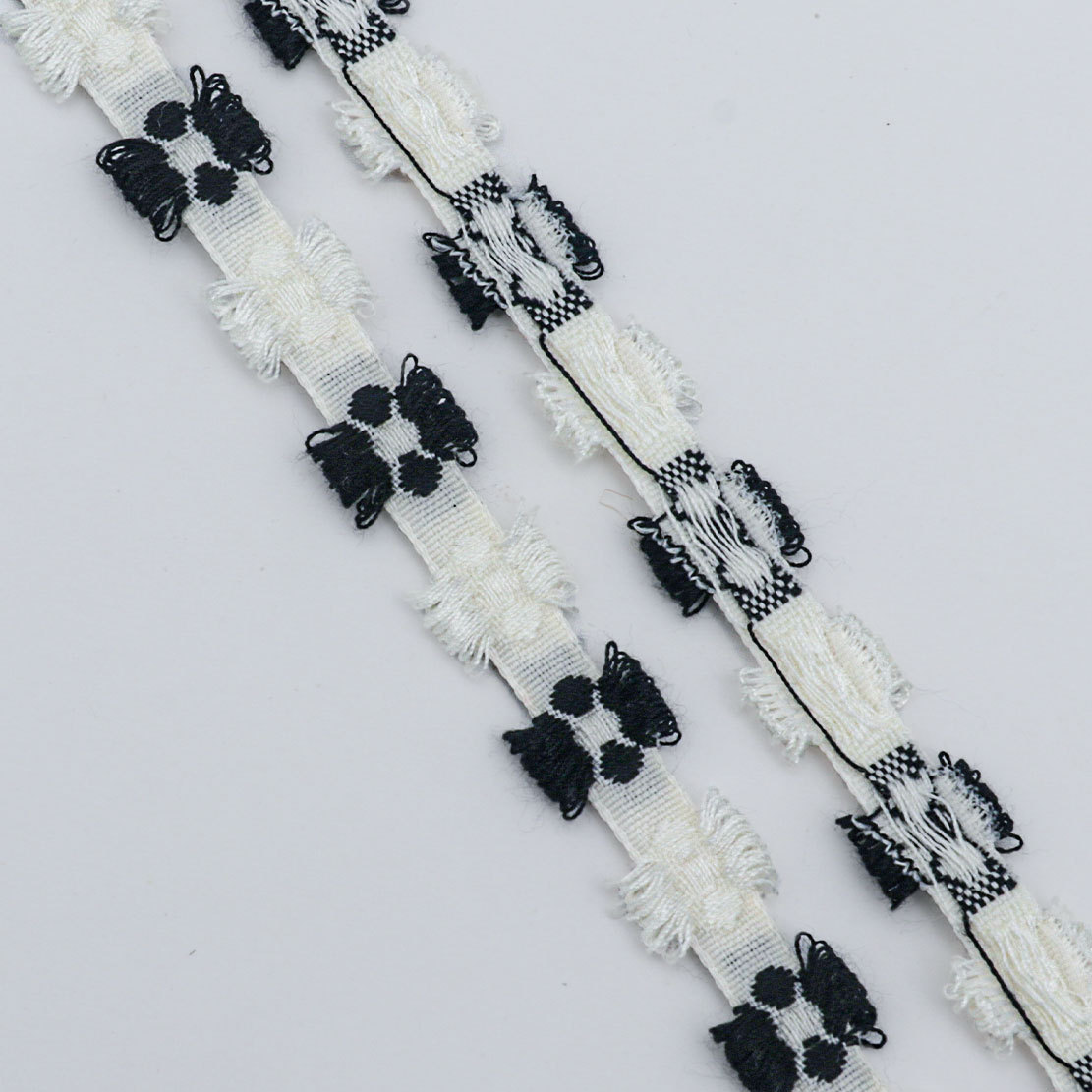 Blanc et noir [1 cm * 10 yards]