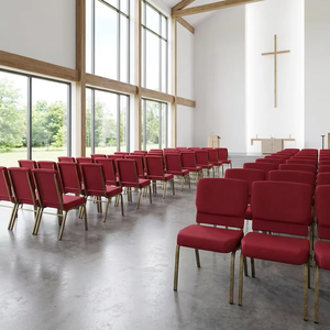 Chaise de cinéma empilable en métal bordeaux, moderne, en tissu, pour théâtre, église, <span class=keywords><strong>salon</strong></span>, hôtel, école, usage commercial – Vente en gros à prix réduit - Product Image 6