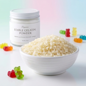 Poudre de <span class=keywords><strong>Gélatine</strong></span> Bovine de Qualité Alimentaire 250 <span class=keywords><strong>Bloom</strong></span> – Matière Première pour Bonbons Gélifiés, Guimauves, Confiseries et Chewing-gums - Product Image 4