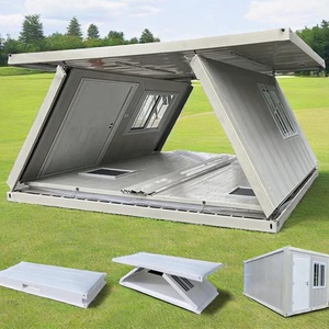 บ้านสำเร็จรูปเหล็กพับได้คุณภาพสูง รูปทรงสี่เหลี่ยม ติดตั้งง่าย เหมาะสำหรับอาคารสำนักงานและห้องครัว - Product Image 1