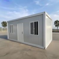 Maisons conteneurs modulaires préfabriquées de luxe, style moderne, démontables, portables, 10 pieds, 20 pieds, 40 pieds, en kit plat