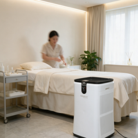 Équipement de traitement de l'air à ions oxygène négatifs, humidificateur intelligent avec écran tactile numérique pour les espaces publics et commerciaux intérieurs