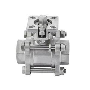 Vanne à boisseau sphérique Q11F en acier inoxydable à plateforme haute, filetée, 3 pièces, type presse-étoupe, à filetage interne - Product Image 5