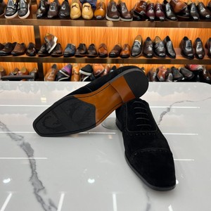 Fast Delivery High-mercerized Calf <strong>Suede</strong> Lace-up <strong>Brogue</strong> Oxford Leather Shoes Casual <strong>Suede</strong> Men's Leather Shoes - Product Image 5