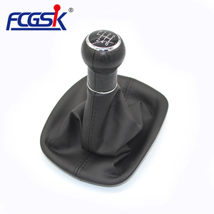 Nuovo 5/6 velocità nero per Volkswagen <span class=keywords><strong>VW</strong></span> Passat B5 1998-2004 accessori per auto pomello del cambio con copricapo in pelle ghetta - Product Image 1