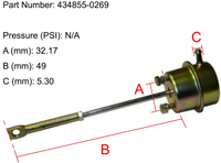 Actionneur de soupape de décharge VNT turbo GT15 GT17 434855-0269 HYD Neuf, universel, pour moteur diesel, garantie 1 an