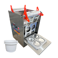 Tasses à sauce Machine à sceller semi-automatique vinaigrette tomate tasse ronde scellant jus crème glacée gelée yaourt tasse emballage