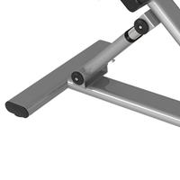 Équipement de musculation de haute qualité, réglable, robuste, durable, en acier tubulaire ovale, sûr, stable, résistant, pour les abdominaux, le dos, l'hyperextension