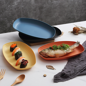 Platos <span class=keywords><strong>de</strong></span> Plástico Clásicos Ovalados <span class=keywords><strong>para</strong></span> Fiestas y Cenas, Bandeja <span class=keywords><strong>de</strong></span> Plástico Resistente al Calor Multicolor <span class=keywords><strong>para</strong></span> Alimentos, Venta al por Mayor - Product Image 3