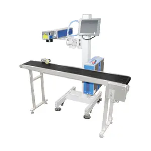 Sistema de máquina de marcação a laser de fibra 20w 30w 50w 100w para impressão de tubos de plástico pvc pe hdpe