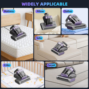 Nettoyeur portable anti-acariens à ultrasons pour lit et maison, avec contrôleur professionnel et lumière UV pour matelas - Product Image 6