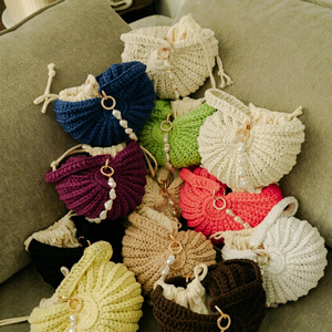 Nouveau design 2026 – Sac bandoulière en coton fait main au crochet, forme coquillage - Product Image 1