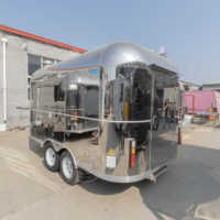 16ft Konzession Food Trailer Mobile Bars zum Verkauf Street Vending Carts Pizza Kaffee Hotdog Food Truck Equip Trailer