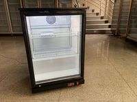 Mini-réfrigérateur à bière compact avec porte vitrée pour bar à domicile et bureau