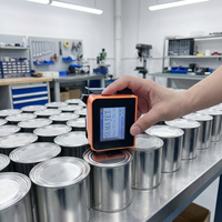 Imprimante jet d'encre compacte avec écran tactile pour l'impression de codes-barres/QR codes sur bouteilles en plastique souples et canettes métalliques
