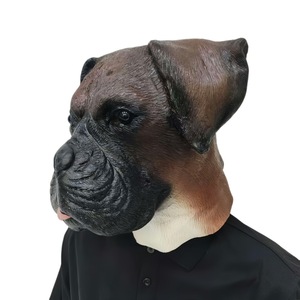 Maschera in lattice a forma di cane per adulti, divertente e spaventosa, per feste di Natale e Halloween, a copertura totale del viso - Product Image 4