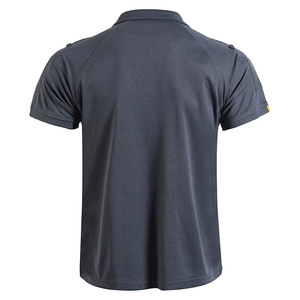 เสื้อโปโลผู้ชาย DF25 สีดำใหม่ แบบยืด แห้งเร็ว ทรงเข้ารูป แขนสั้น สำหรับฝึกซ้อมกลางแจ้ง ขายส่ง - Product Image 6