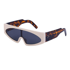 Lunettes de soleil unisexes sur mesure à grande monture, verres PC UV400, style Instagram, mode punk, vente en gros transfrontalière - Product Image 2