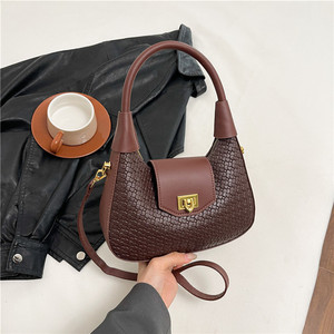 Sac fourre-tout vintage en PU pour femme 2026 avec quincaillerie dorée, bandoulière amovible, idéal pour le bureau et les tenues décontractées - Product Image 1