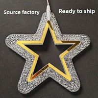 Luminaire suspendu LED en forme d'étoile à cinq branches et de lune, étanche IP65 et anti-explosion, résistant à la pluie, 12V, en acrylique