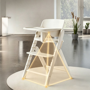 Wooden Baby Dinner Seat <b>Chairs</b> Adjustable 3 in <b>1</b> Babies Sitting Feeding Food High Heel <b>Chair</b> <b>for</b> Eating Adults Also No reviews y - Product Image 3