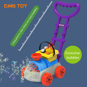 Wholesale Unisex Kids Bubble Machine <strong>Toy</strong> Handle Trolley Plastic <strong>Lawn</strong> <strong>Mower</strong> for Blowing Soap Bubbles - Product Image 3