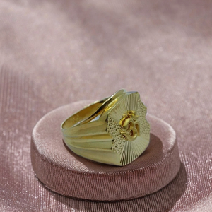 Traditional Gold Om <b>Ring</b> for <b>Men</b> Classic Religious Design Finger <b>Ring</b> Indian Gold Jewellery for Daily Wear - Product Image 4
