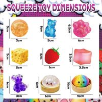Calendrier de l'Avent de Noël 24 pièces : Boîte mystère de jouets sensoriels anti-stress à presser pour enfants