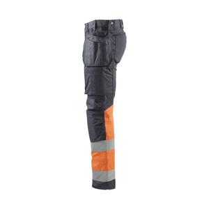 BLAKLADER - 155818119653C64 <b>Hi</b>-<b>Vis</b> trousers with stretch Mid grey/<b>Orange</b> - EAN 7330509798478 <b>HI</b>-<b>VIS</b> WORKWEAR - Product Image 5