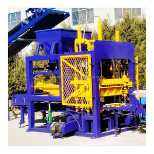 Máquina para Hacer Bloques QT4-15 de Alta Capacidad, Máquina Automática para Ladrillos con Mezcladora, Cinta Transportadora y Apilador para Construcción - Product Image 1