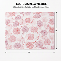 Nappe en PEVA imprimée motif feuilles de Ginkgo style moderne Xin Shu, imperméable et anti-taches pour usage domestique, technique non-tissée
