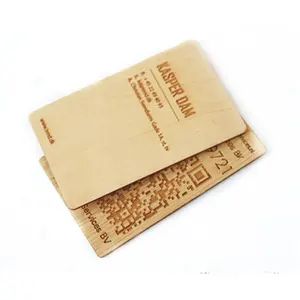 Wood Rfid Card Programmable Bamboo Wood Business Cards RFID ISO14443A Smart NTAG213/216 NFC Wooden Hotel Key Card