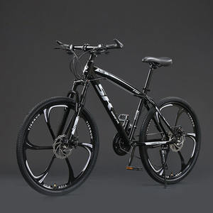 Vélo de montagne à cadre en alliage d'aluminium noir-vert, 21/24/27 vitesses, freins à disque, vélo à double usage pour adultes, pour les trajets quotidiens - Product Image 2