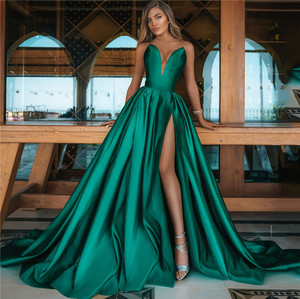 Vestido Largo Sexy con Abertura Profunda en V, Nuevo para <span class=keywords><strong>Otoño</strong></span> e <span class=keywords><strong>Invierno</strong></span> <span class=keywords><strong>2022</strong></span>, <span class=keywords><strong>Vestidos</strong></span> de Novia para <span class=keywords><strong>Mujer</strong></span> - Product Image 1