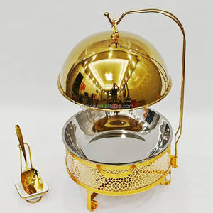 ステンレススチールホテルレストラン新デザイン食品ウォーマービュッフェハンギング皿チャフィング皿金属素材 - Product Image 2