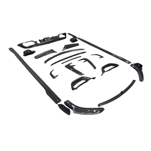 Para mercedes-benz W223 <span class=keywords><strong>Maybach</strong></span> <span class=keywords><strong>S480</strong></span> S580 S680 actualización M estilo fibra de carbono labio frontal faldón lateral difusor alerón trasero ventilación de aire - Product Image 1